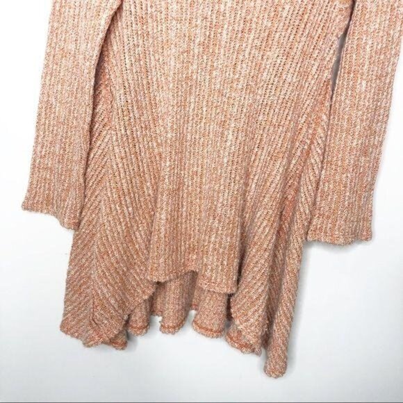 Basil Lola Ribbed knit Asymmetrical High Low Boho Slouchy Sweater Dress Tunic - Picture 4 of 8